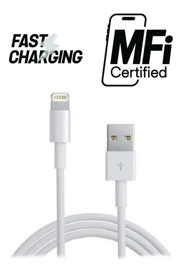 كابل شحن ومزامنة بيانات USB من لايتنينج إلى أبيض - 1