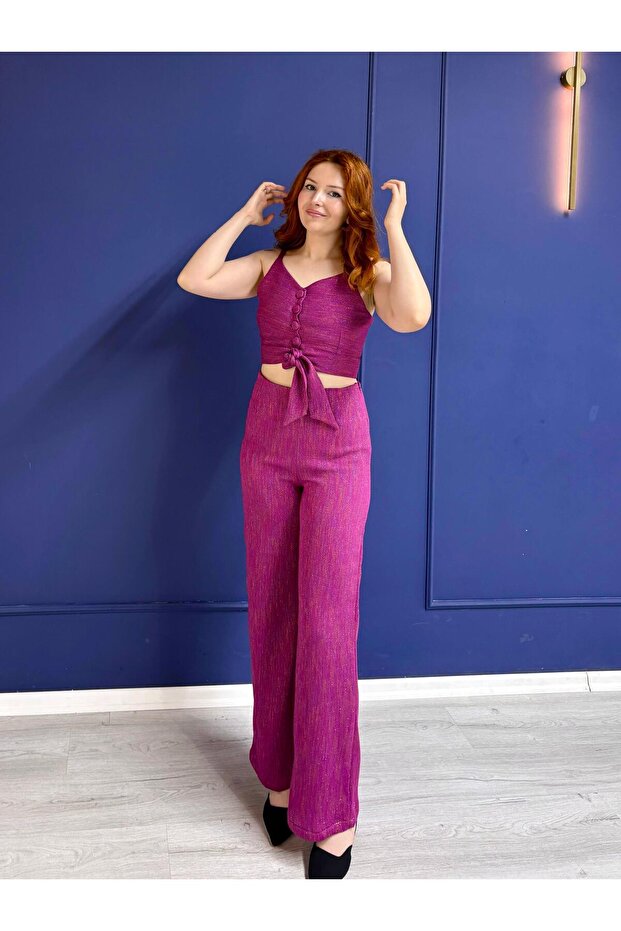 PERVAZLI FİT PANTOLON SİMLİ - 2