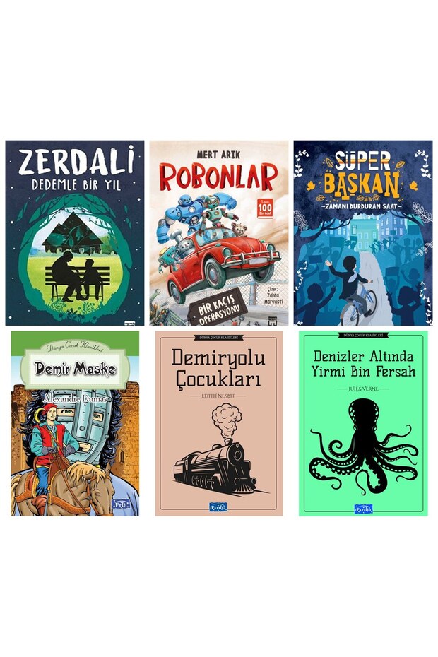 Zerdali One Year with My Grandfather,Robons,Super President,Iron Mask,Reading Set for Grades 7,6,5,4