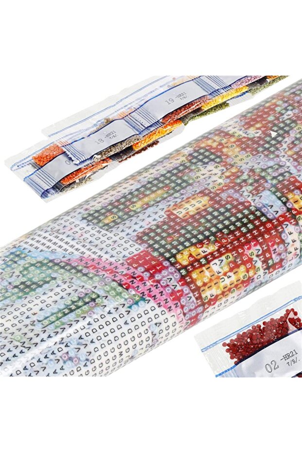 5D diamond embroidery set, 30x40cm, Fox pattern - 15