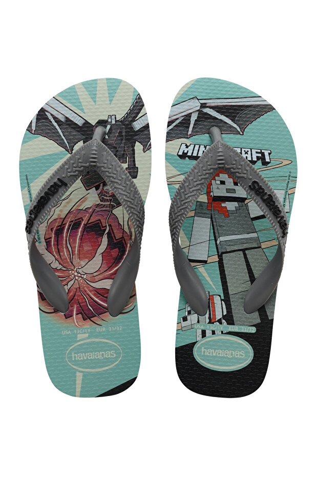 Minecraft Flip Flops - Blue - 3