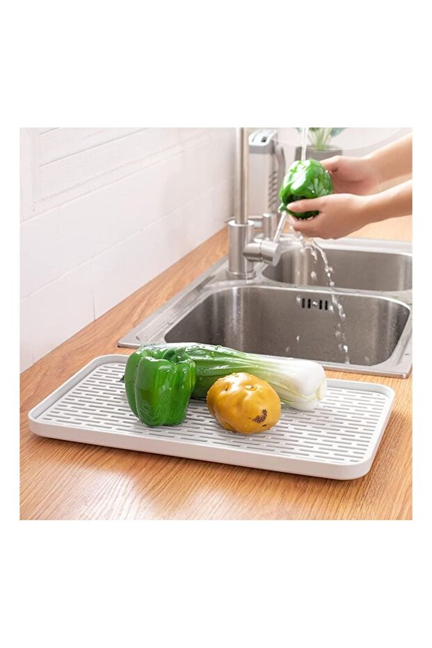 Plastic dish drainer, multifunctional tray, - 1