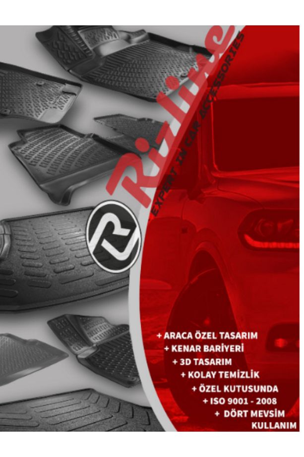 Renault Clio 5 E-Tech (2023 ve Sonrası) Havuzlu Paspas Seti Siyah - 3