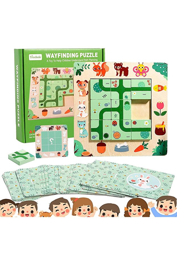 Montessori logic game Find the Path, Learning through play for little explorers - 1