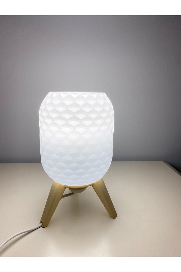 Modern Petek Desenli Masa Lambası 🌙 (Mus3D) - 5