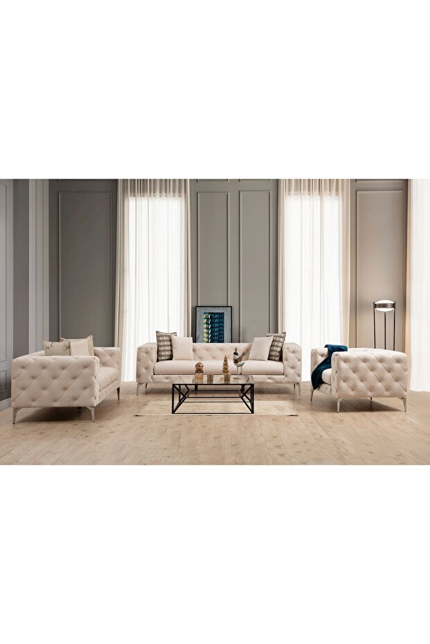 COMO TEKLİ KOLTUK, KREM - 5