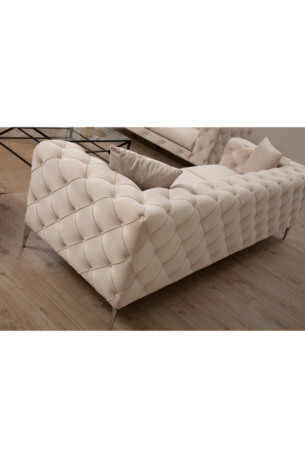 COMO ÜÇLÜ KOLTUK, KREM - 6