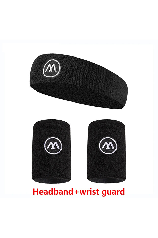 1 set GOBYGO Exercise Headband Wristband Set Gym Sweatband Wristband Comfortable Exercise Weight Los