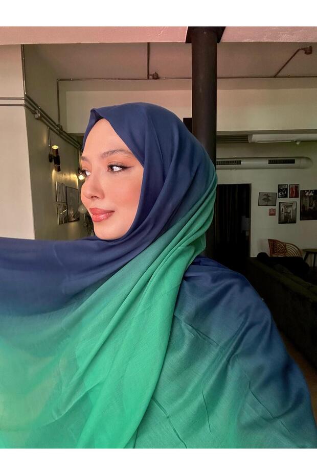 Cotton Gradient Shawl - 2