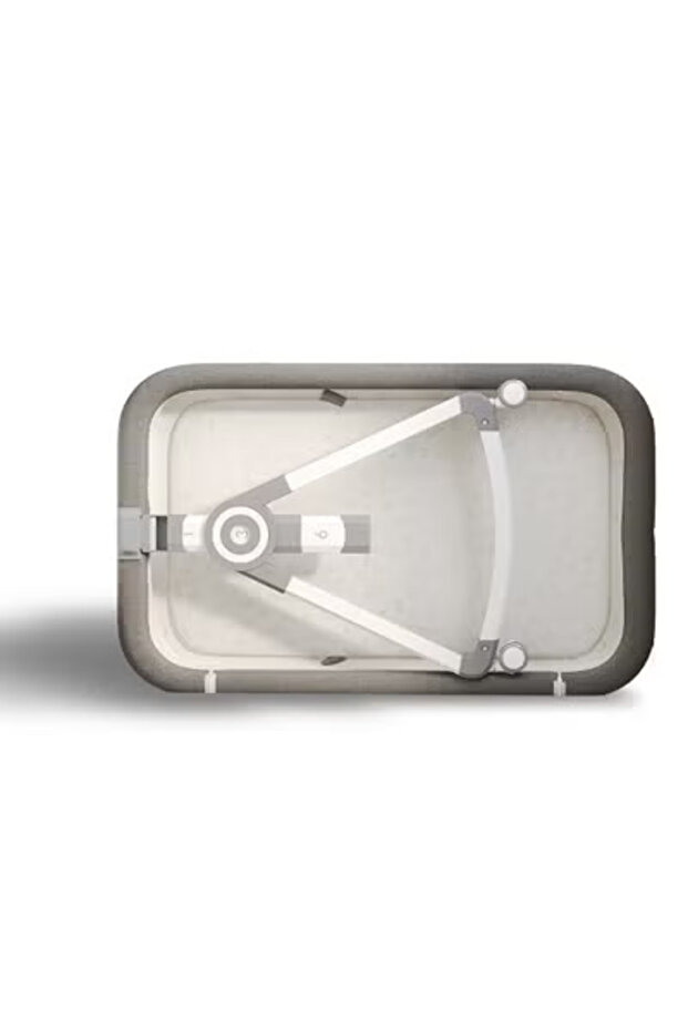 سرير أطفال قابل للطي بارتفاع قابل للتعديل مع سلة تخزين كبيرة وشبكة ناموسية قابلة للفصل - 5