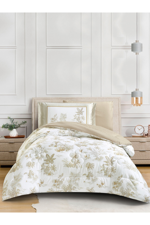 4-Piece Digital Print Comforter Set – Twin Size 170x230 cm, Soft Microfiber Bedding Set.