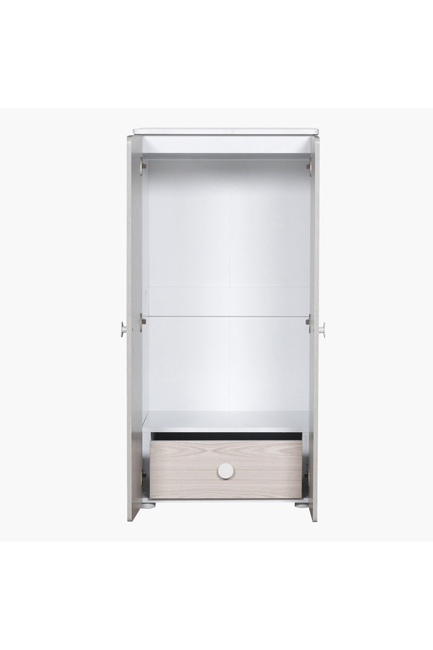 خزانة ملابس فانيلا للأطفال الصغار ببابين - 6