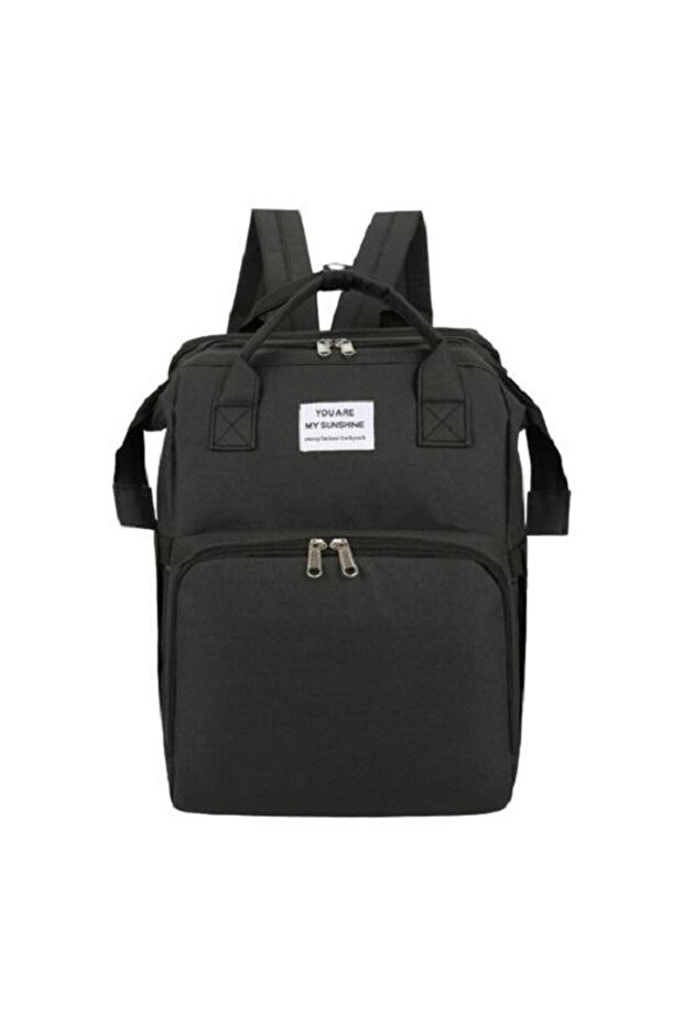 Multifunctional Backpack, Flippy, Crib, Changing Base, Thermal Pocket, Black - 7