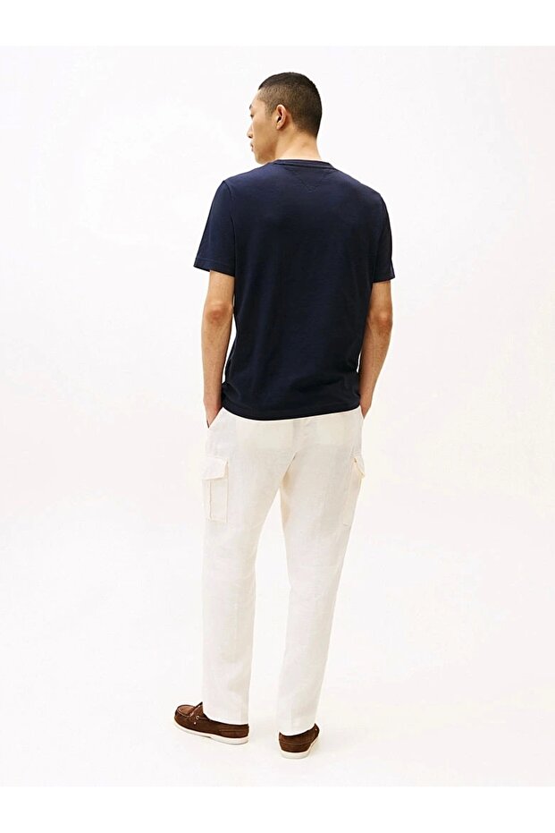 Erkek Chest Logolu Lacivert T-Shirt - 3