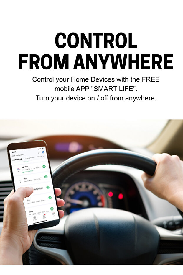 WiFi Smart Wall Socket Outlet app Control Works with Alexa (White, Double Socket) - 4