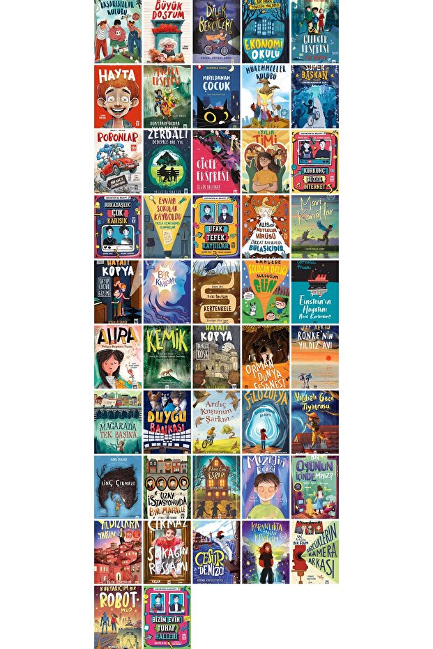 İLK GENÇ TİMAŞ Library Set for Class 4,5,6,7 47 Books YILDIZLARA YAKIN , İYİLİK TİMİ