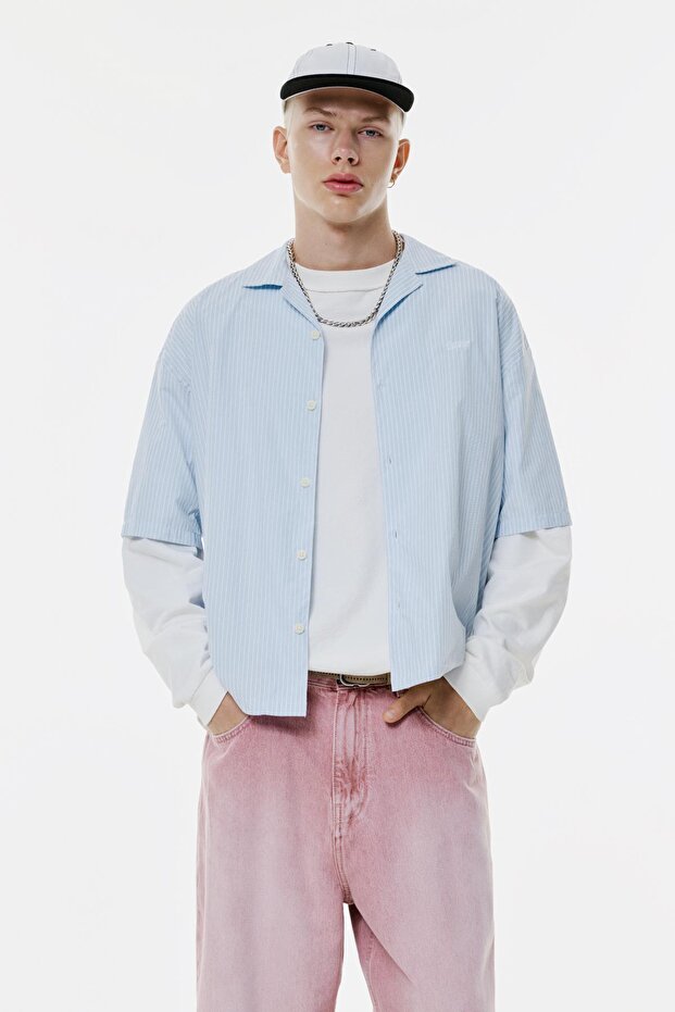 Çizgili STWD gömlek - 4