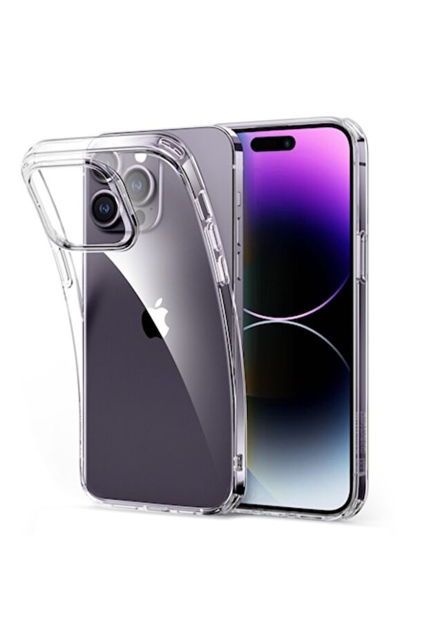 Phone Case for iPhone 14 Pro Max, Polyurethane, Clear - 1