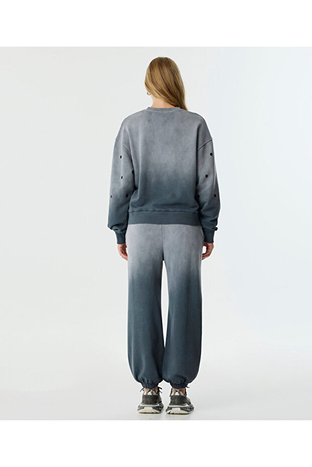 PUANTİYE BASKILI SWEATSHIRT - 6