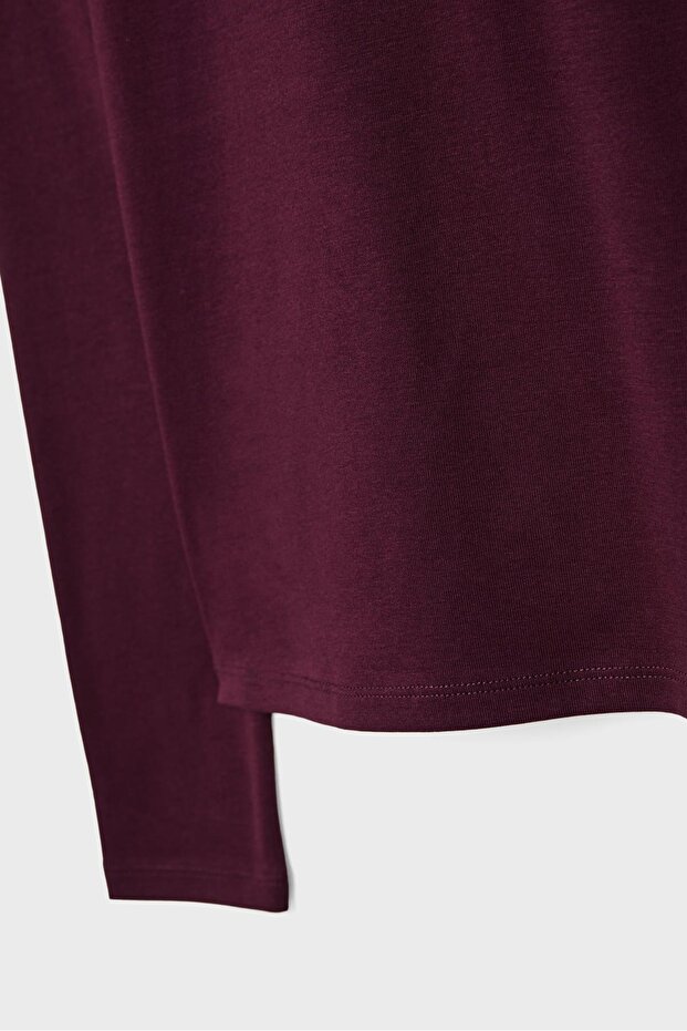 Basic uzun kollu tişört - 7