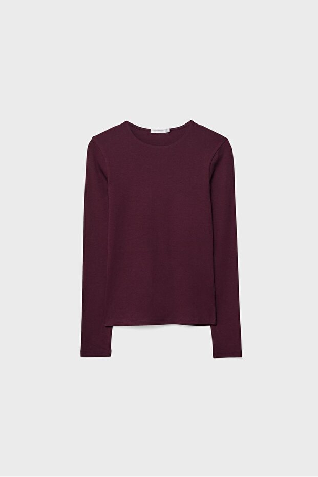 Basic uzun kollu tişört - 5