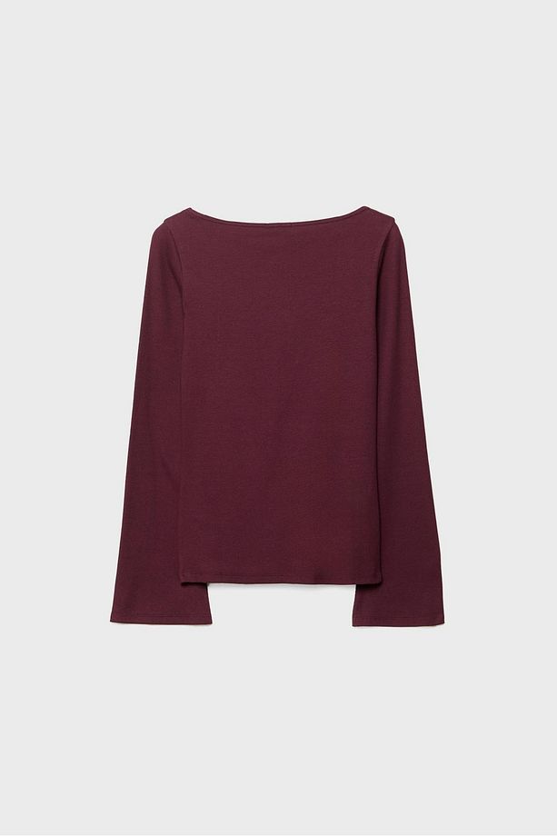 Etek Ucu Çan Kesim Basic Tişört - 7