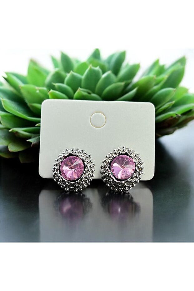 Renkli Taşlı Küpe - 1