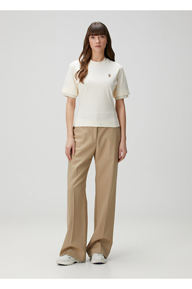 Gren Dynamics Krem Logo Patchli T-shirt - 2