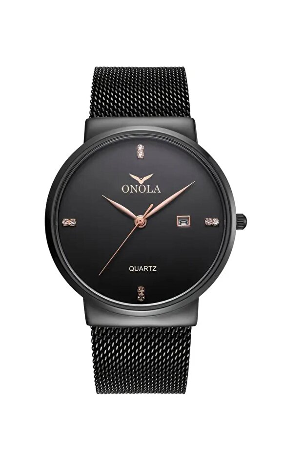 Luxury Straw Steel Stylish Men Wristwatch 3Atm Waterproof