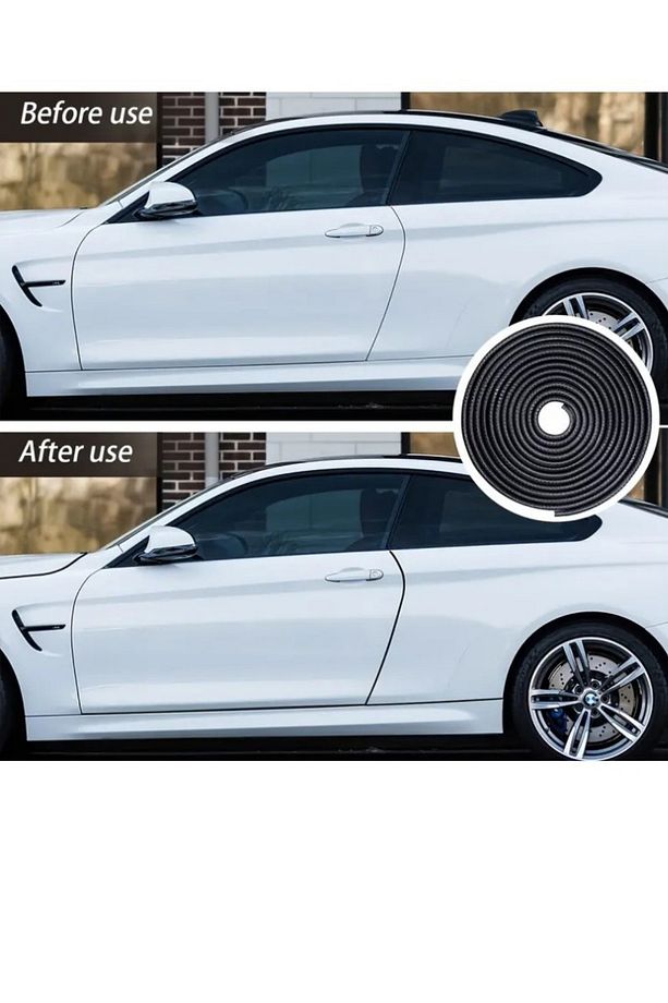 5 Metre Kaliteli Kauçuk Malzeme Araba Kapı Kolu Dekoratif Kenarlık Koruma Şeridi - 2