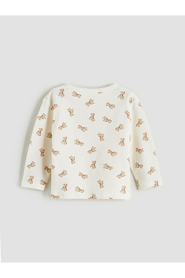 Bisiklet Yaka Erkek Bebek Tişört ve Pantolon - 4