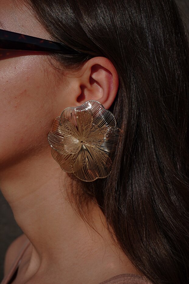 أقراط زهرة كبيرة - 3