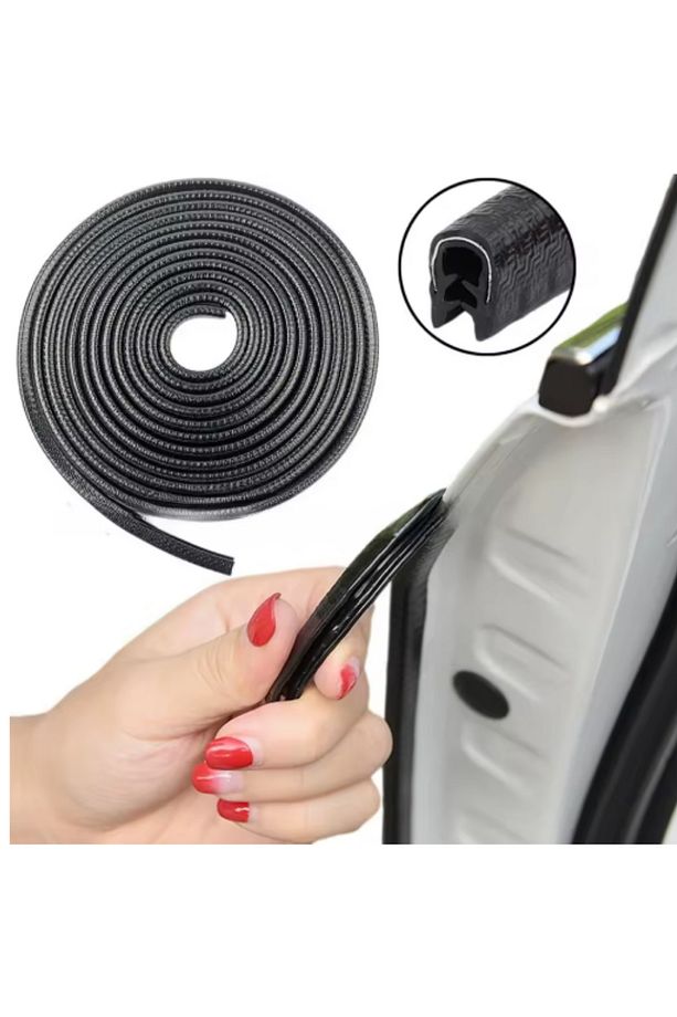 5 Metre Kaliteli Kauçuk Malzeme Araba Kapı Kolu Dekoratif Kenarlık Koruma Şeridi - 6