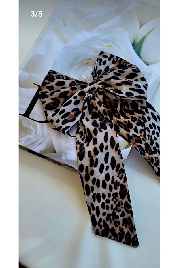 مشبك فيونكة بنمط الفهد أوتوماتيكي - 4