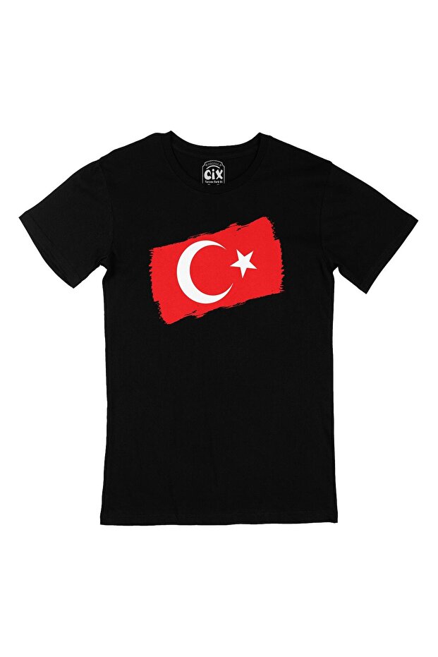 Тениска Sc Plus Rectangular Turkish Flag Black - 1