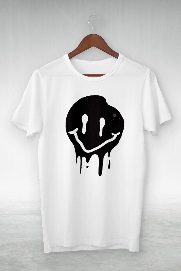 Unisex White Design T-shirt Gsc-425