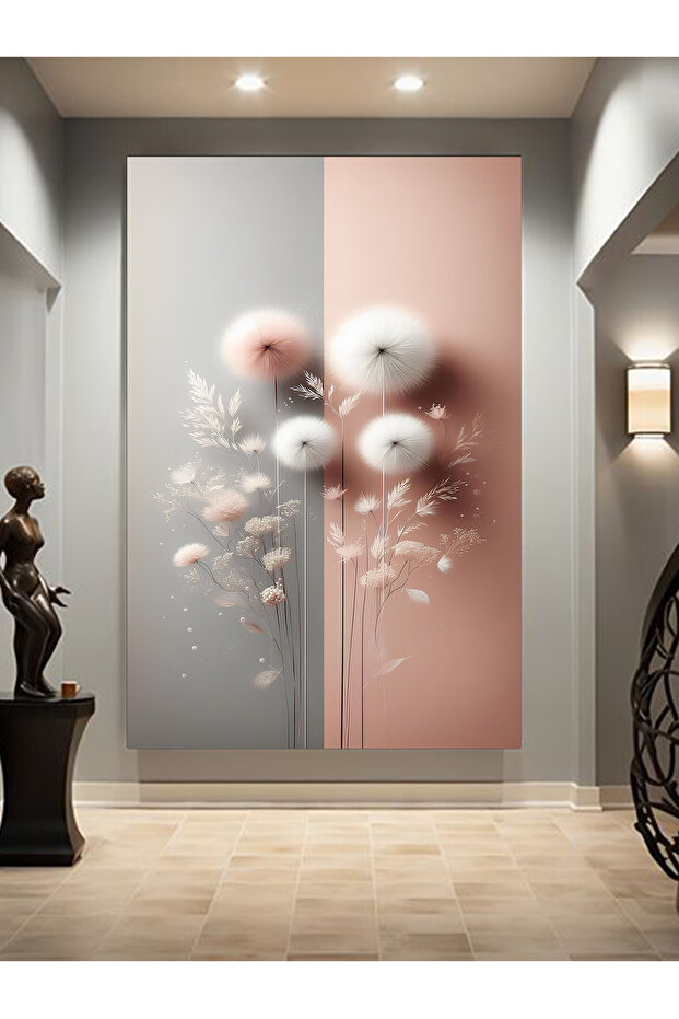 SOFT ÇİÇEK KANVAS TABLO - 3