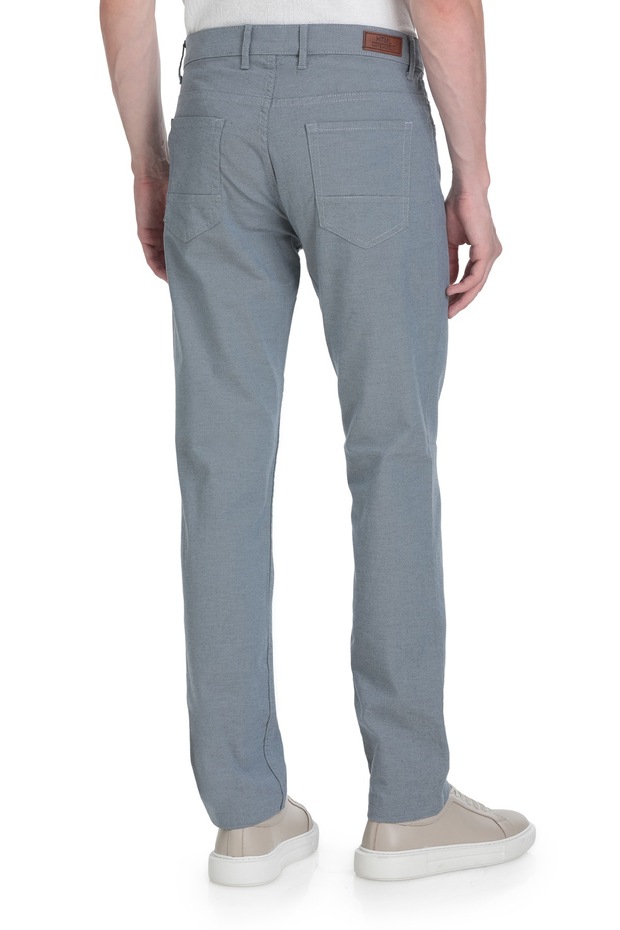 Lacivert Regular Fit Pamuklu 5 Cep Kanvas Pantolon - 7