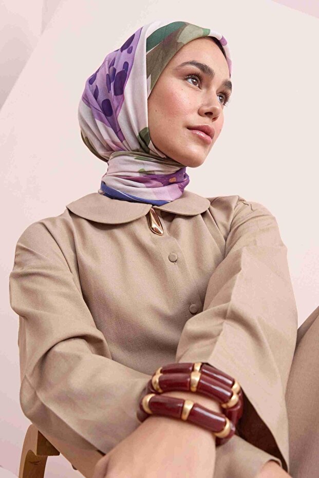 Mor-Barok Eşarp - 2