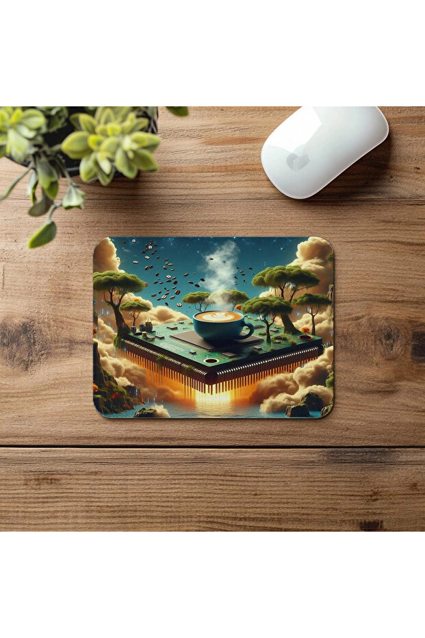 Data Cloudy Fictional Code Mousepad - 19X23 cm 2 mm Rectangle Imported Printed Mouse Pad - 4