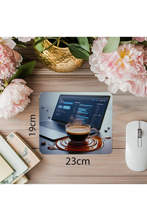 لوحة ماوس بيئة الكود المضاءة الواقعية - لوحة ماوس مطبوعة مستطيلة الشكل مقاس 19 × 23 سم مقاس 2 مم - 1
