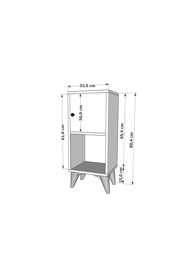 AYAKLI KAPAKLI KOMODİN KMD-1060-Ç - 5