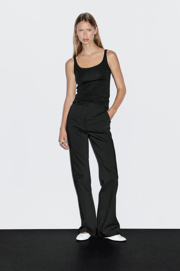 İspanyol paça streç pantolon - 1