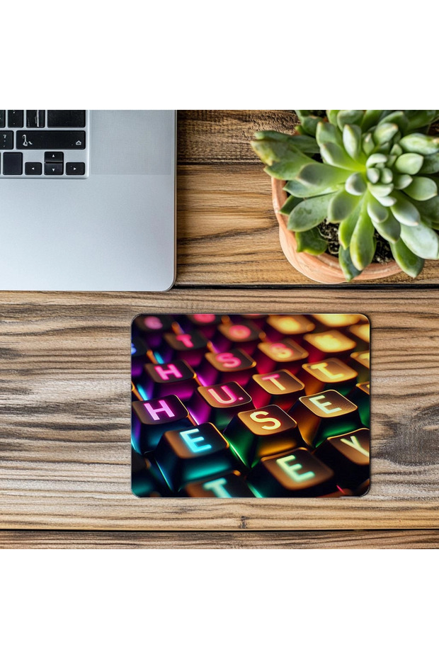 لوحة مفاتيح تحفيزية - Hustle Mousepad - 19x23 سم 2 مم مستطيلة مطبوعة مستوردة - 3