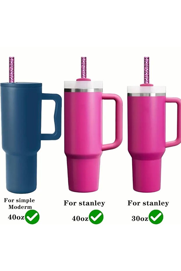 Termos Uyumlu 40oz Pipet Leopar Desenli 4 Adet - 4
