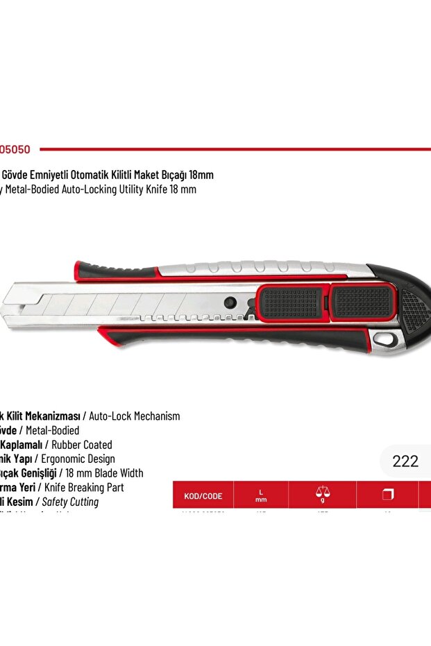 Maket Bıçağı 18mm - 1