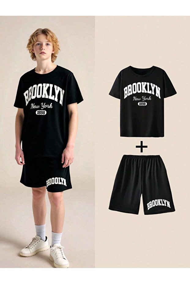 Brooklyn Premium Kids Bottom Top T-Shirt Shorts Set