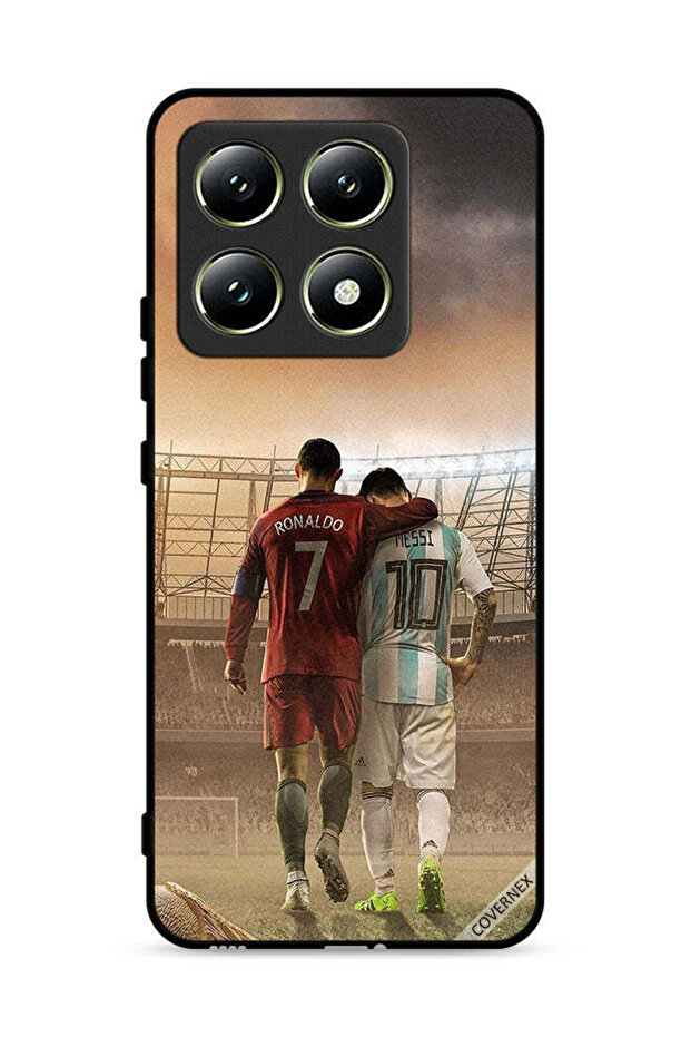 غطاء حماية لهاتف شاومي 14T 5G ميسي وكريستيانو رونالدو