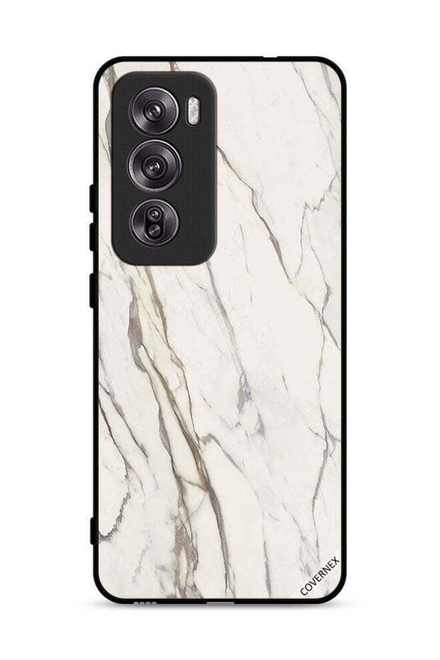 غطاء حماية لهاتف Oppo Reno12 Pro 5G بتصميم رخامي