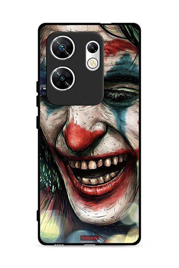 غطاء حماية لهاتف Infinix Zero 30 4G بطبعة وجه الجوكر الضاحك